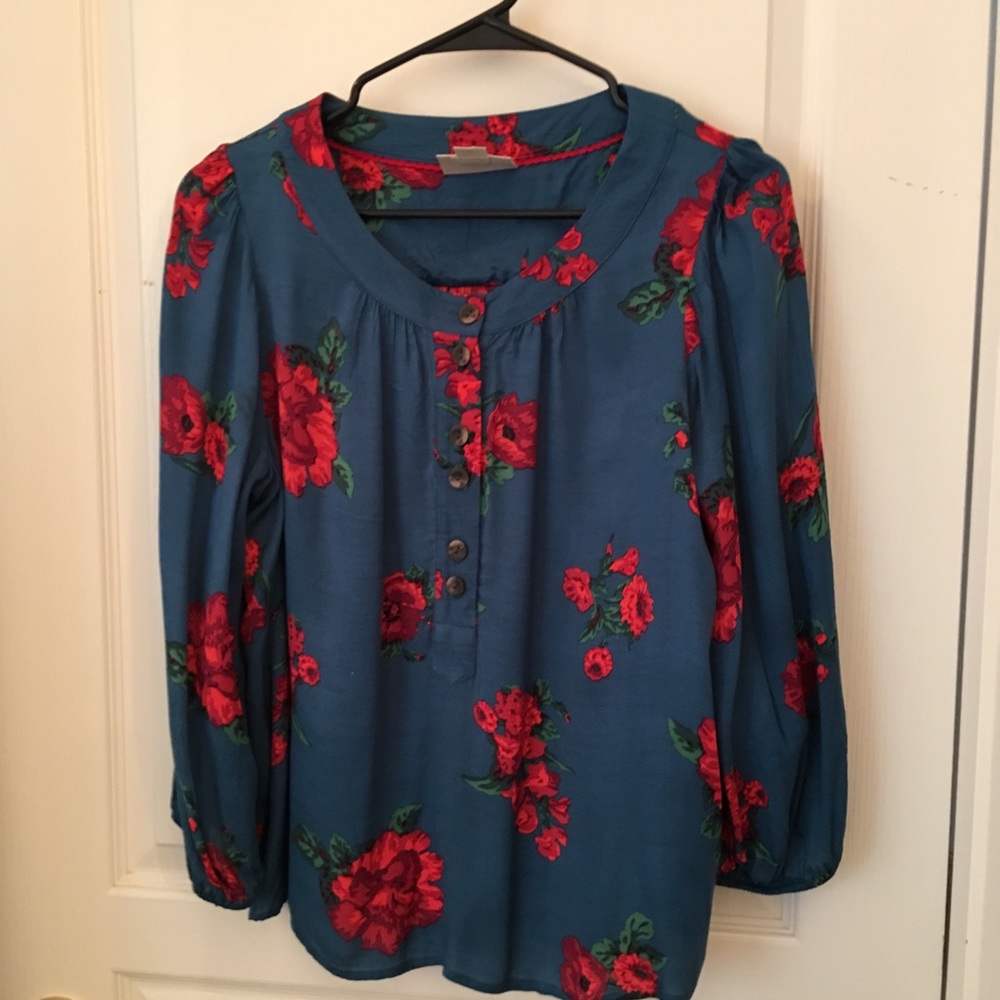 Maeve Anthropologie 3/4 shirt